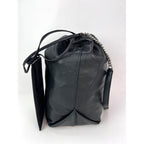 Túi xách Saint Laurent Lambskin Teddy Drawstring Sac Bucket Bag