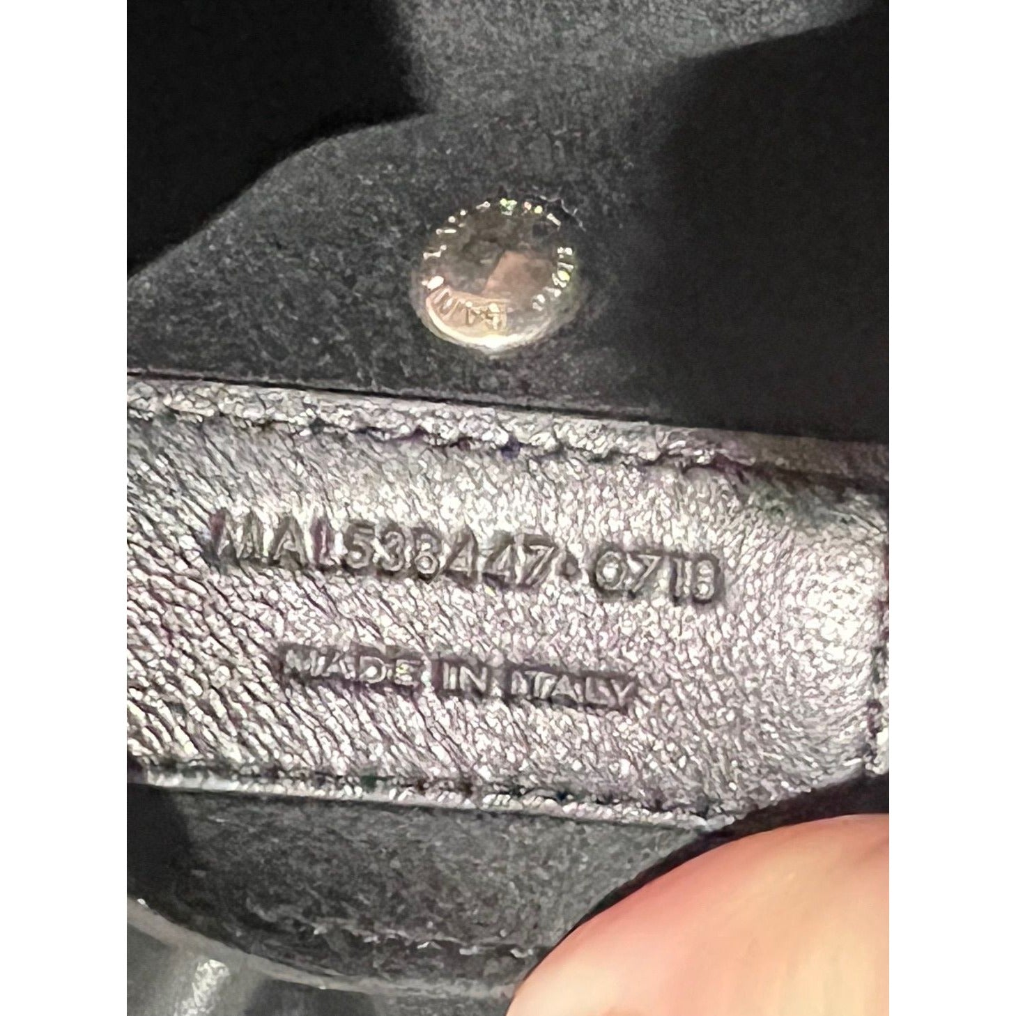 Túi xách Saint Laurent Lambskin Teddy Drawstring Sac Bucket Bag