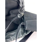 Túi xách Saint Laurent Lambskin Teddy Drawstring Sac Bucket Bag