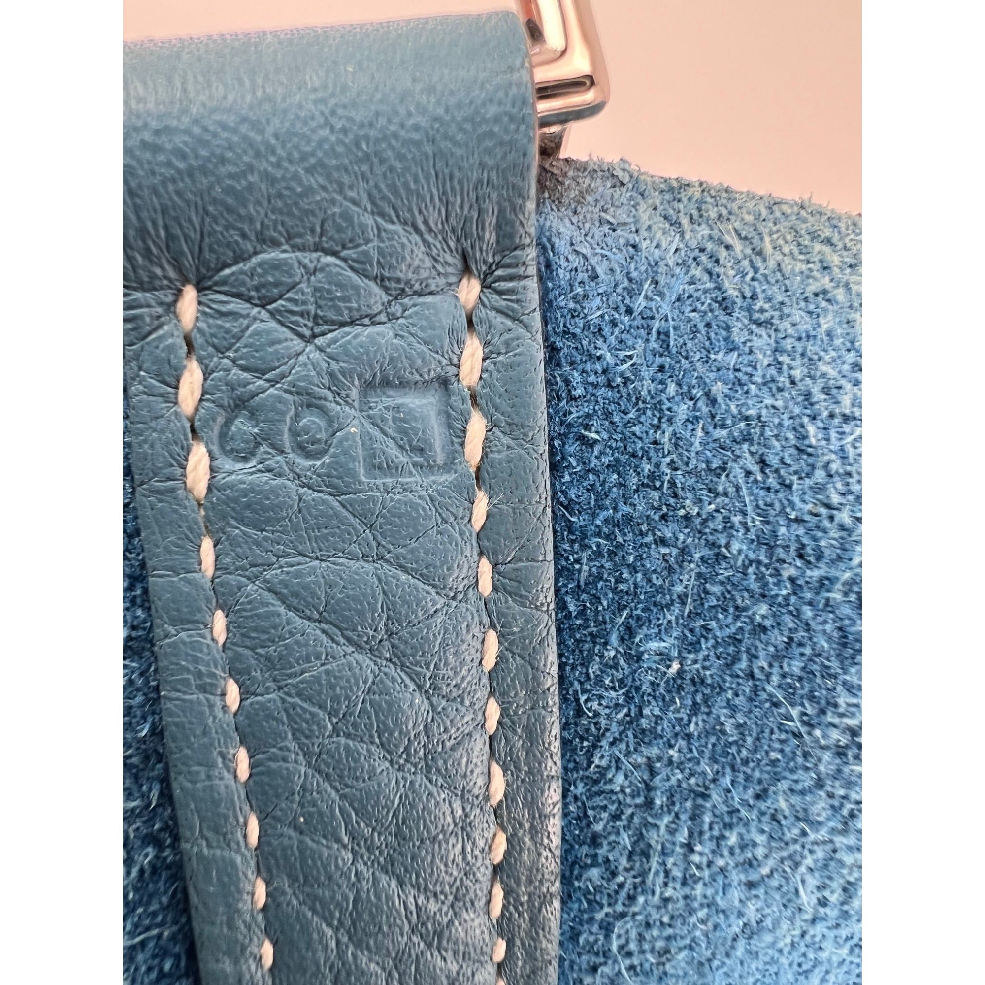 Túi xách da Hermes Taurillon Clemence Picotin 22 MM màu xanh