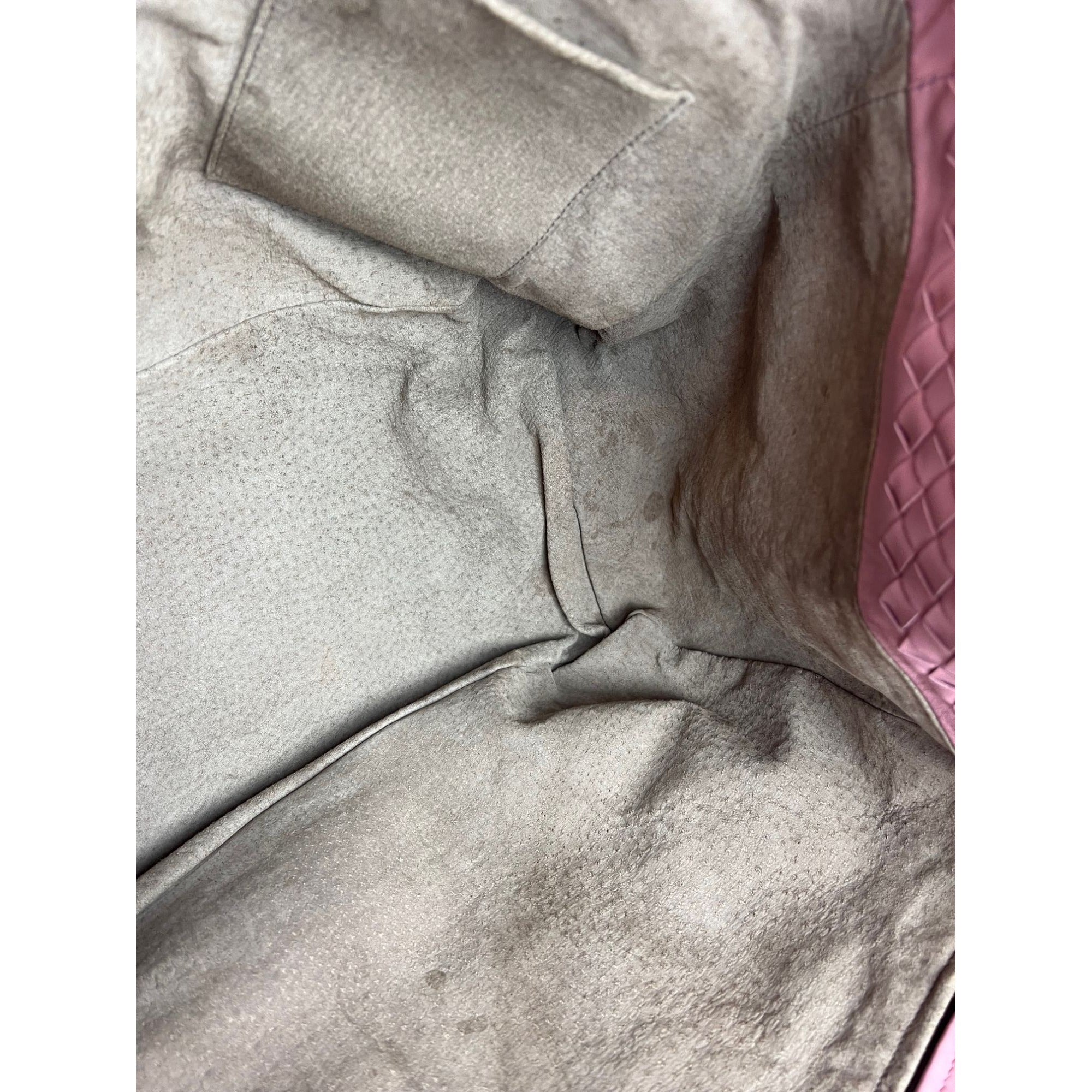Bottega Venetta Nappa Intrecciato Large Seamless Rose Pink tote Bag