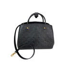 Túi đeo vai da đen Louis Vuitton Montaigne MM Empreinte