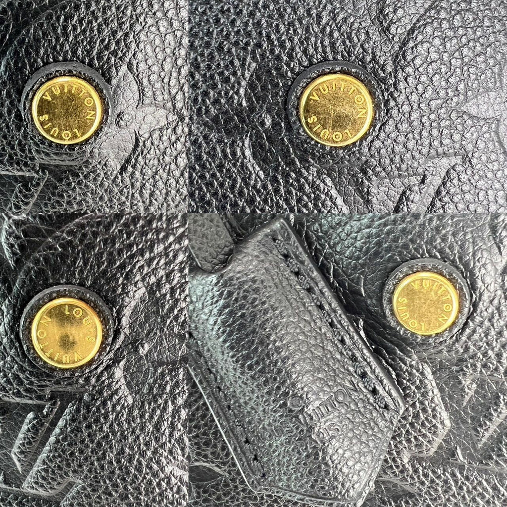Túi đeo vai da đen Louis Vuitton Montaigne MM Empreinte
