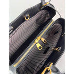 Túi đeo vai da đen Louis Vuitton Montaigne MM Empreinte