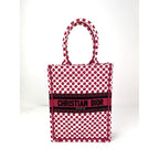 Túi tote Christian Dior Canvas Dior Amour Dots Vertical Book Tote