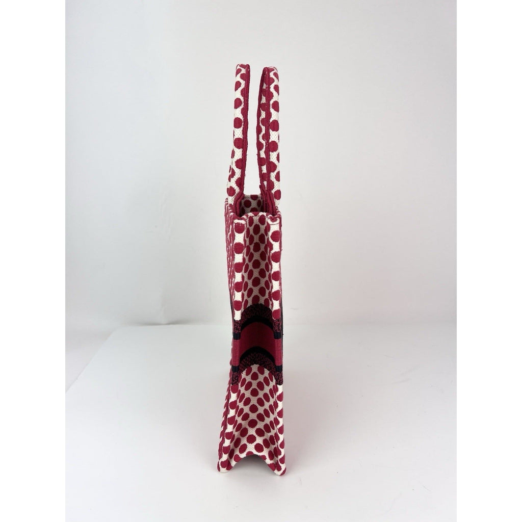 Túi tote Christian Dior Canvas Dior Amour Dots Vertical Book Tote