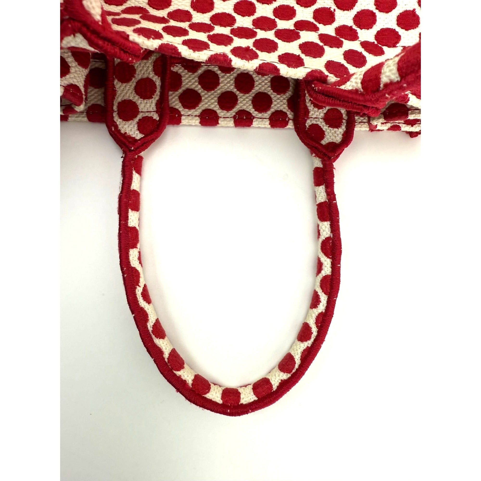 Christian Dior Canvas Dior Amour Dots Vertical Book Tote