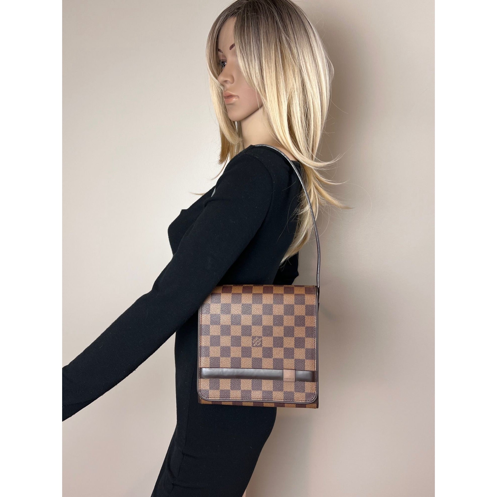 Túi đeo vai Louis Vuitton Mini Tribecca Damier Ebene