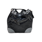 Túi đeo vai CHANEL Satin CC màu đen cỡ lớn
