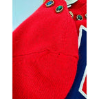 Áo len chui đầu Gucci Womens NY Yankees Wool Red