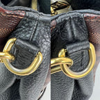 Túi đeo vai Louis Vuitton Damier EbeneCuir Taurillon Brittany màu đen
