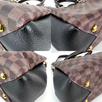 Túi đeo vai Louis Vuitton Damier EbeneCuir Taurillon Brittany màu đen