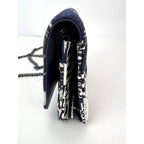 Chanel Reissue 2.55 Quilted Printed Canvas Limited Edition Wallet on a Chain Clutch RARE