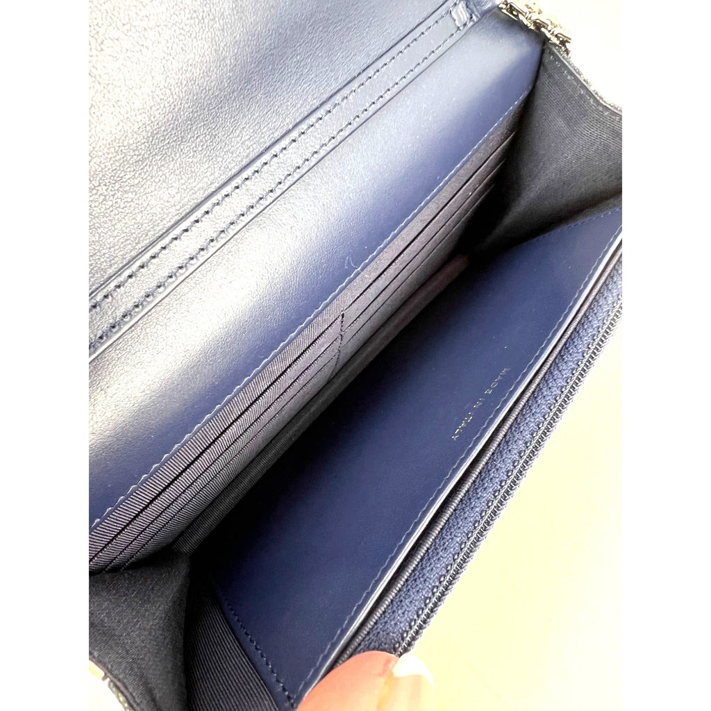 Chanel Reissue 2.55 Quilted Printed Canvas Limited Edition Wallet on a Chain Clutch RARE