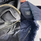 Louis Vuitton Calfskin Nylon V Line Pulse Navy Backpack Bag