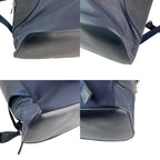 Louis Vuitton Calfskin Nylon V Line Pulse Navy Backpack Bag