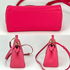 Túi đeo vai Fendi Mini Peekaboo màu hồng bằng da