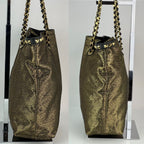 Túi Louis Vuitton Metal Jacquard double Jeu Soft Gold Tote