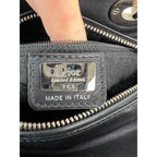 Túi đeo vai Christian Dior Medium Lady Laced Black Leather Limited Edition
