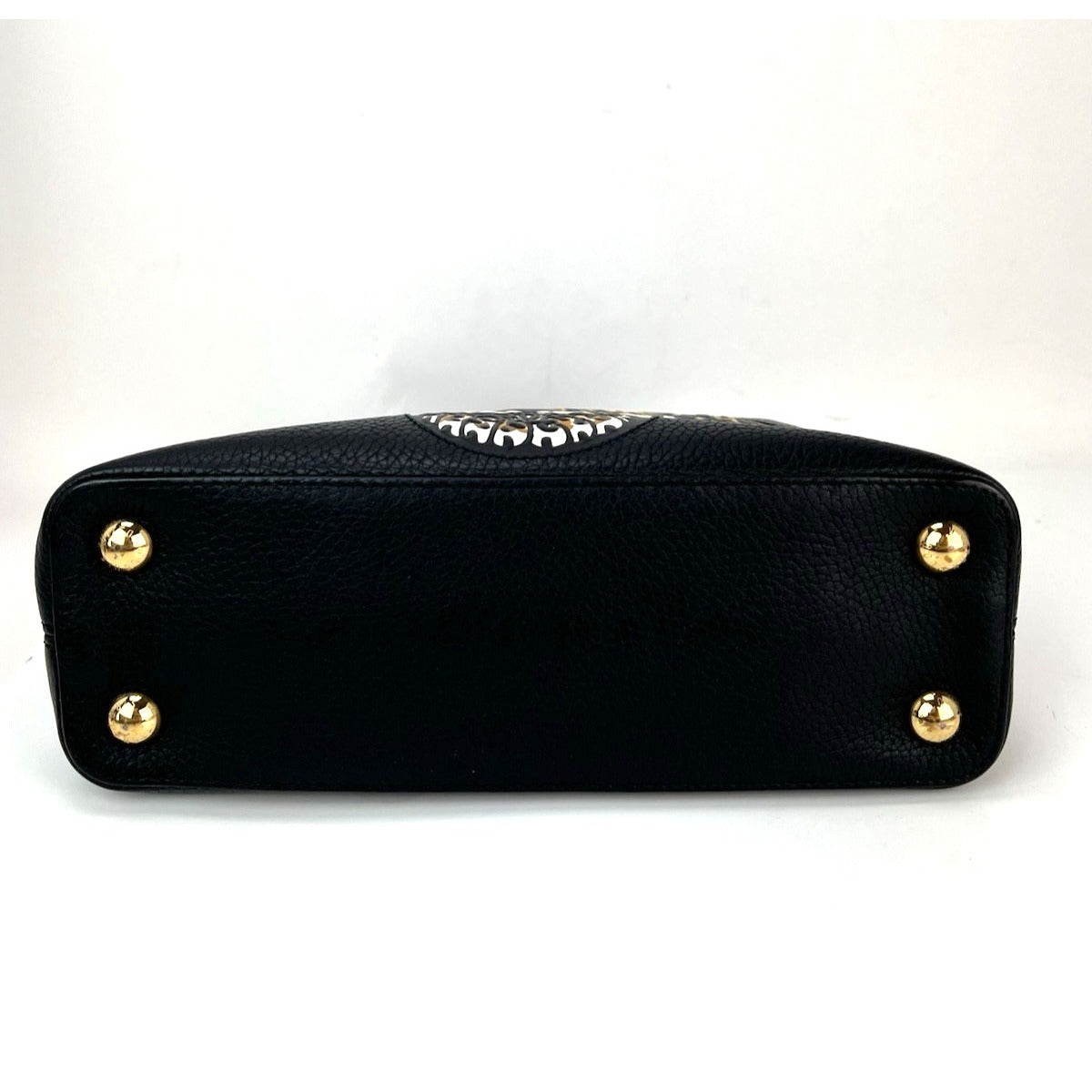 Túi đeo vai Louis Vuitton Taurillon Capucines Trapped Leopard BB màu đen