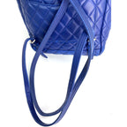 Balo Chanel Lambskin Quilted Small Urban Spirit Blue