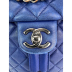 Balo Chanel Lambskin Quilted Small Urban Spirit Blue