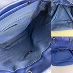 Balo Chanel Lambskin Quilted Small Urban Spirit Blue