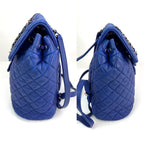 Balo Chanel Lambskin Quilted Small Urban Spirit Blue