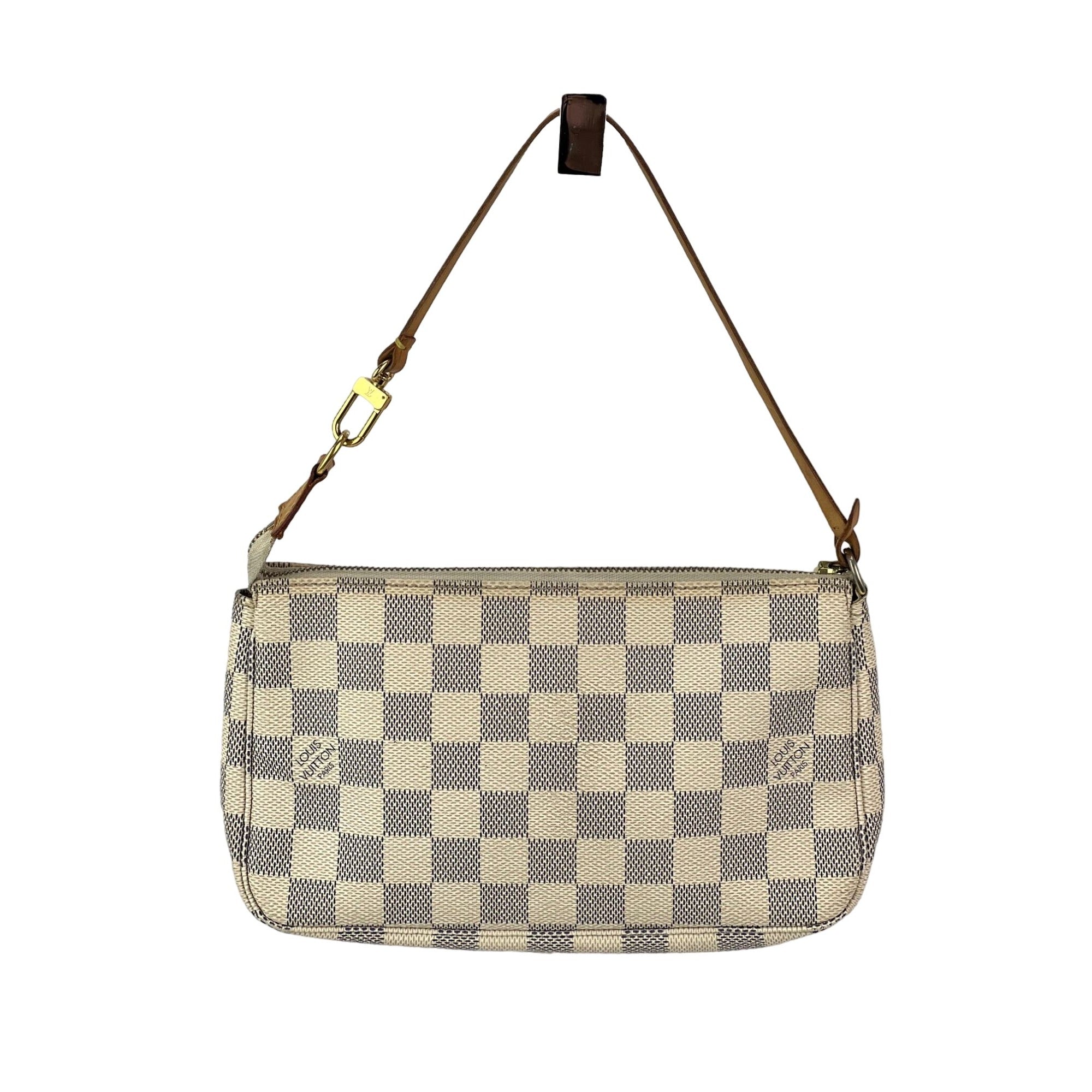 Phụ kiện túi xách Louis Vuitton Túi Damier Azur màu trắng