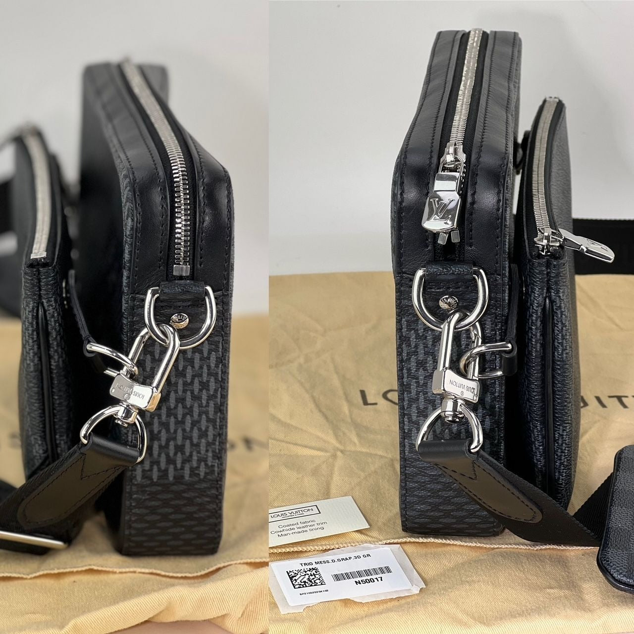 Túi xách nam LOUIS VUITTON Trio Messenger Damier Graphite