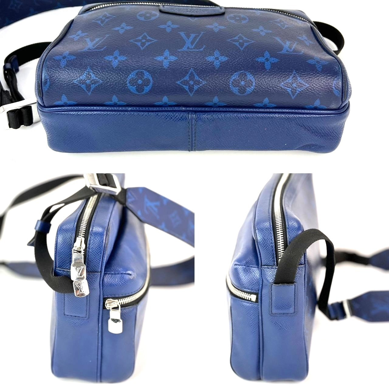 Túi đeo chéo ngoài trời Taigarama màu xanh của LOUIS VUITTON