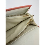 Fendi Continental Pink Leather Wallet Clutch