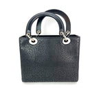 Túi đeo vai Christian Dior Medium Lady Laced Black Leather Limited Edition