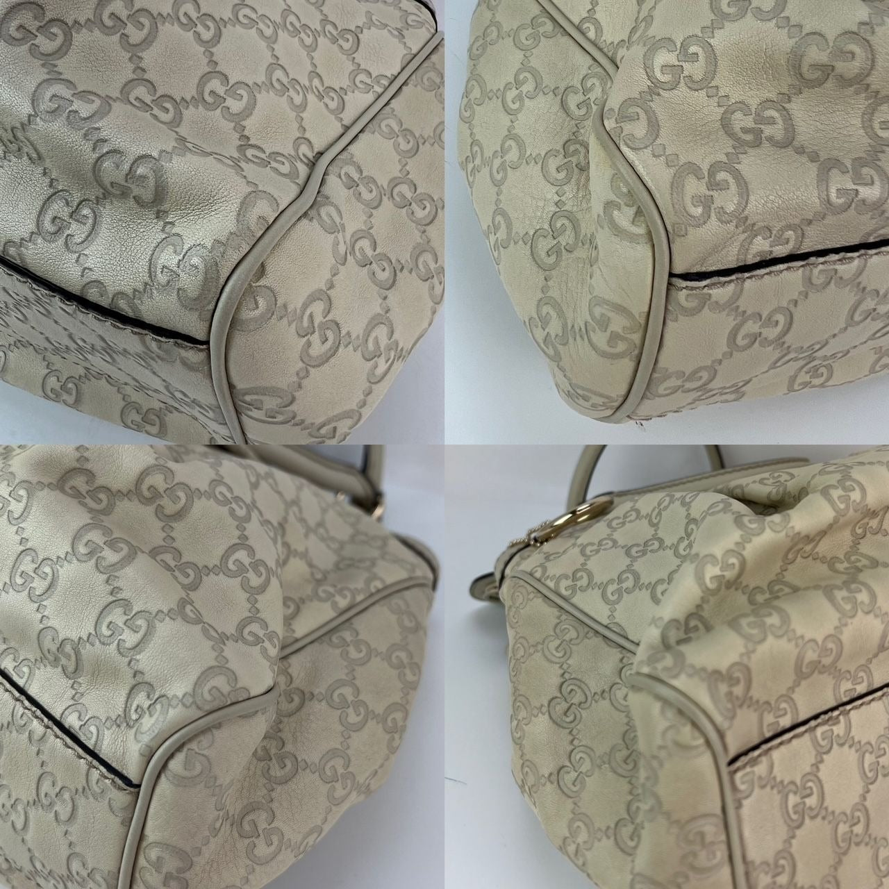 Túi xách Gucci Sukey Medium Guccissima Leather Mystic White Tote