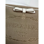 Túi đeo chéo máy ảnh vải kaki Prada