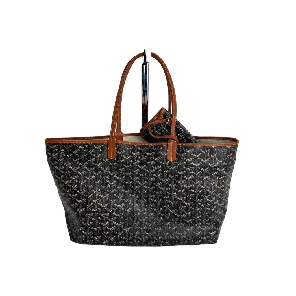 Túi tote màu đen GOYARD St. Louis Goyardine PM