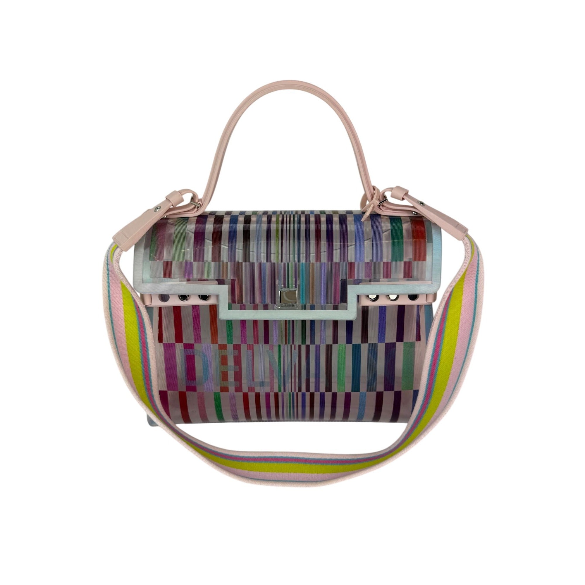 Delvaux PVC Tempete The Eye Catcher Multicolor Satchel Bag