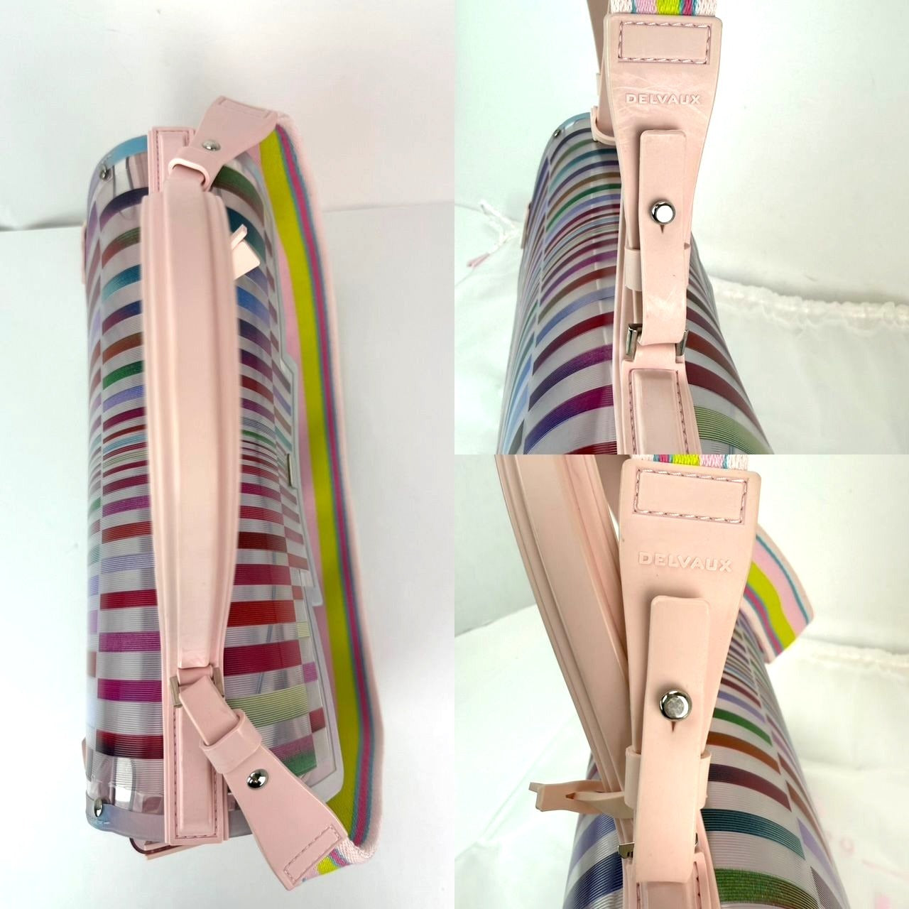 Delvaux PVC Tempete The Eye Catcher Multicolor Satchel Bag