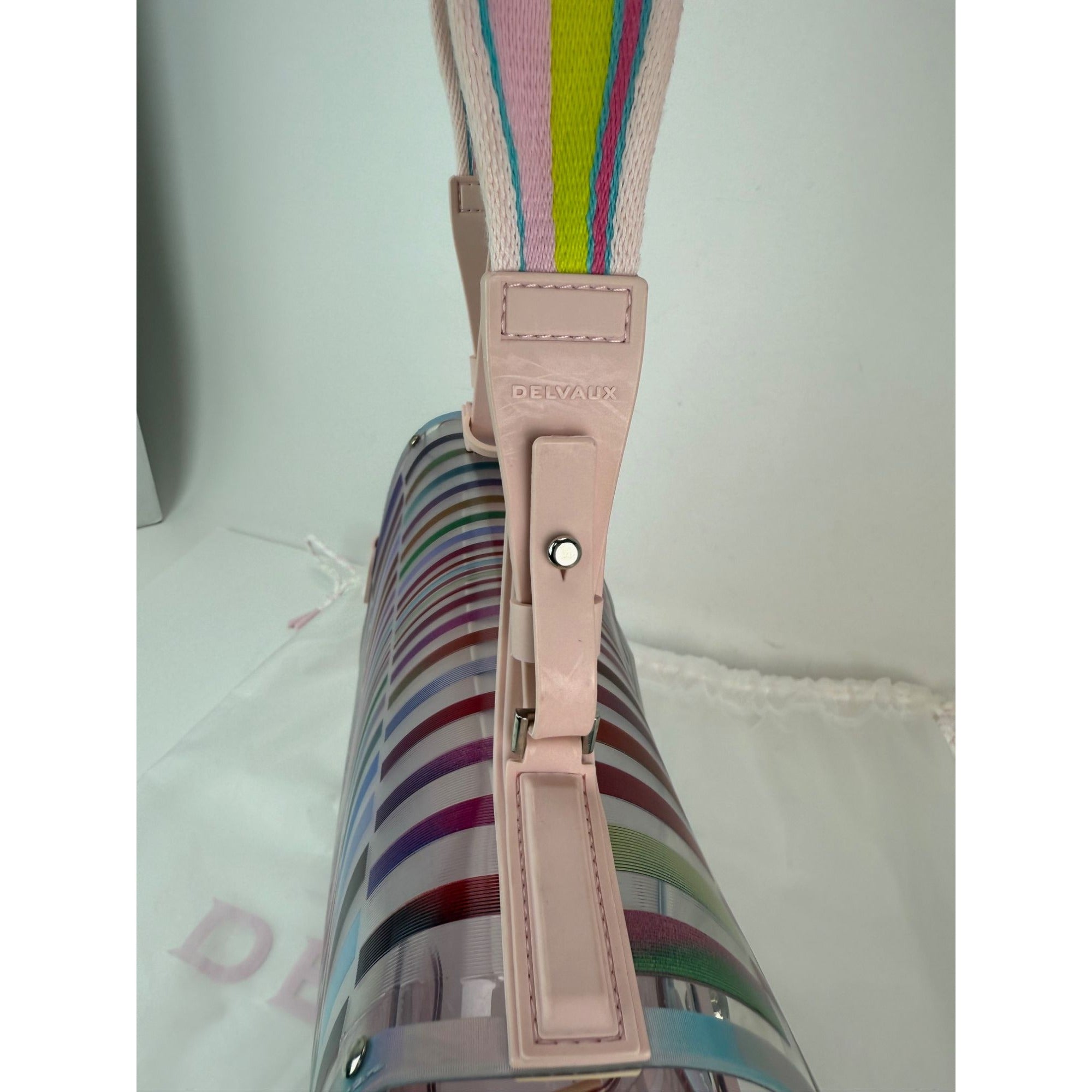 Delvaux PVC Tempete The Eye Catcher Multicolor Satchel Bag
