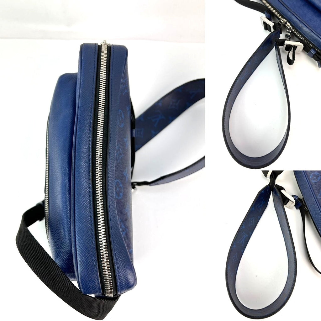 Túi đeo chéo ngoài trời Taigarama màu xanh của LOUIS VUITTON