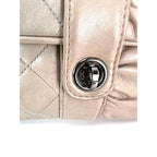 Túi đeo vai Chanel Lambskin Quilted Pile Ou Face Flap màu be Clair