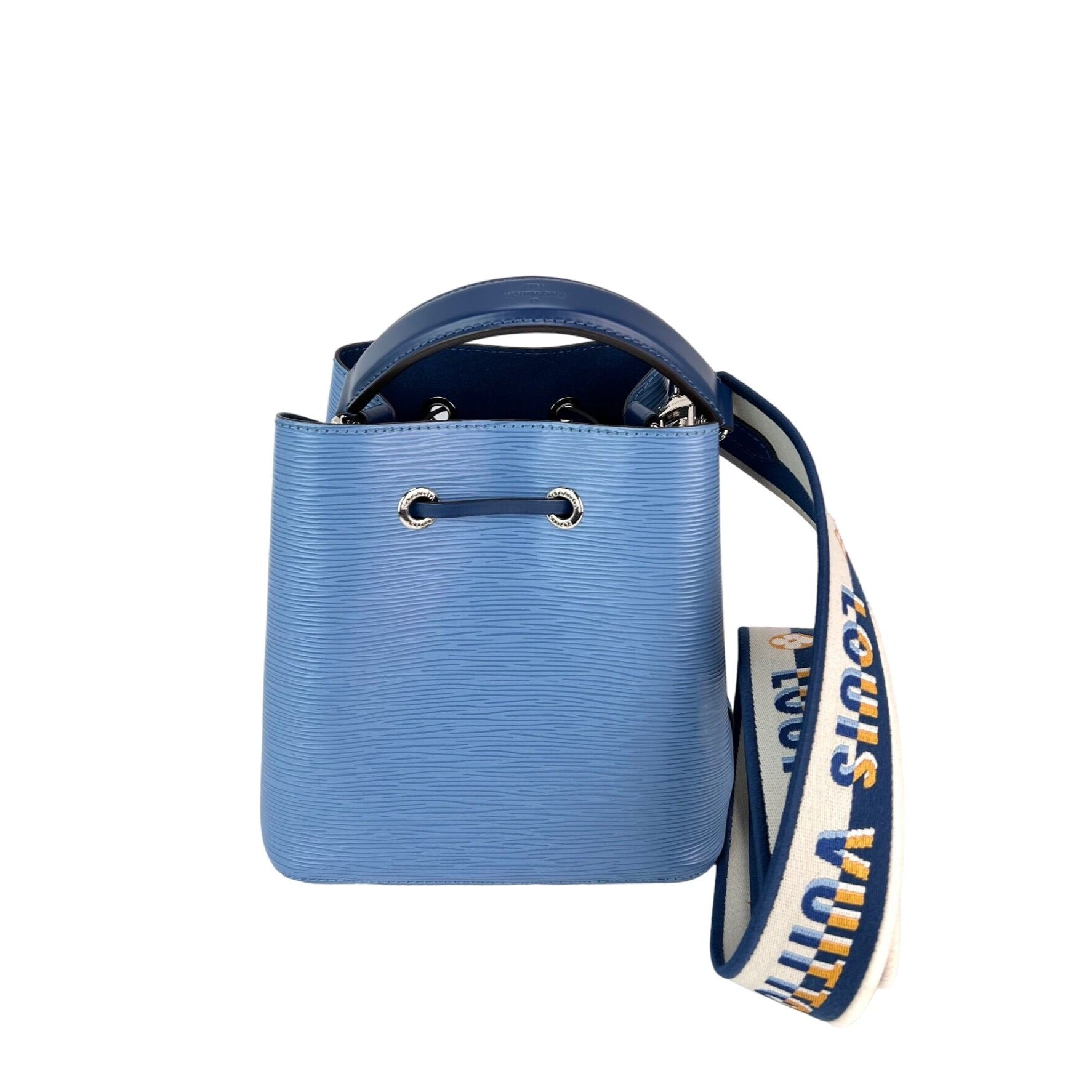 Louis Vuitton Neo Noe BB Blue Epi Leather Shoulder Bag