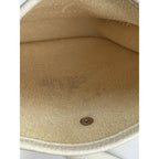 Hermes Taurillon Clemence evelyne TPM Nata White Crossbody Bag
