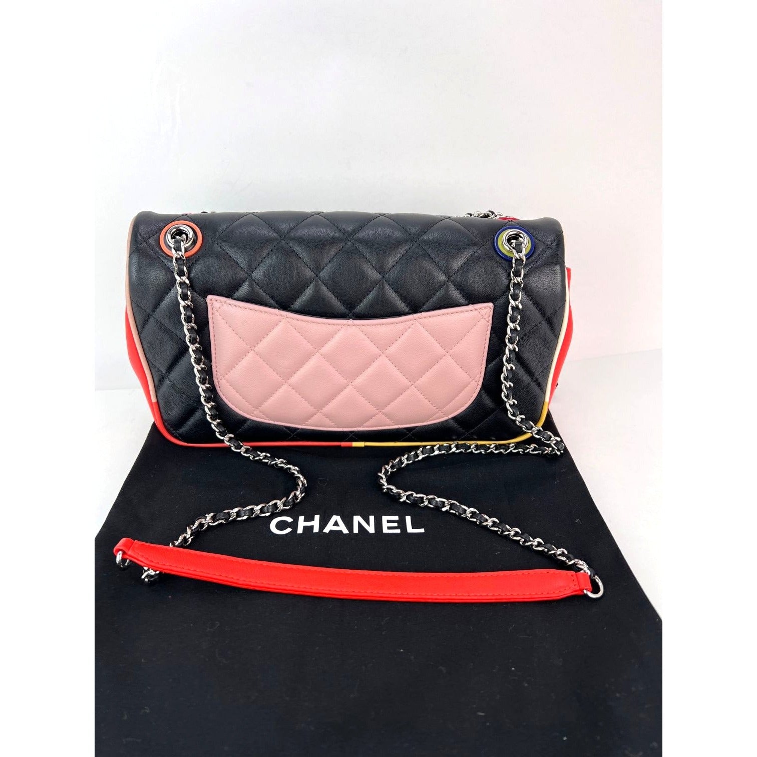 Túi Chanel Lambskin Plexiglass Quilted Medium Cuba Color Flap