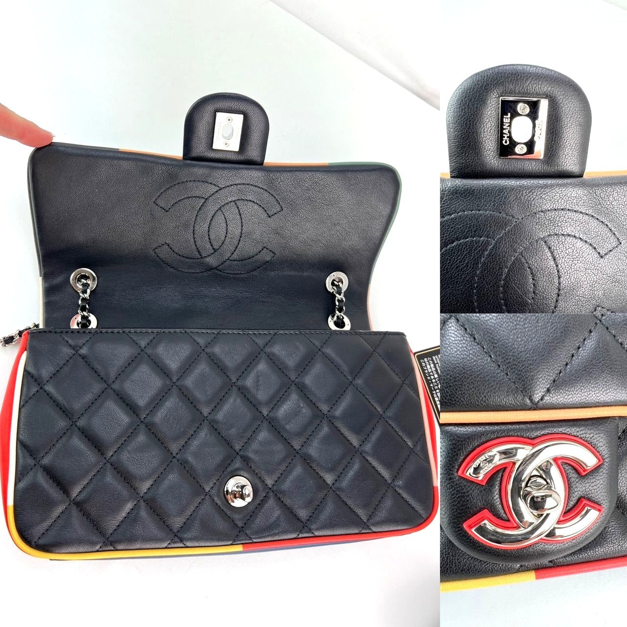 Túi Chanel Lambskin Plexiglass Quilted Medium Cuba Color Flap