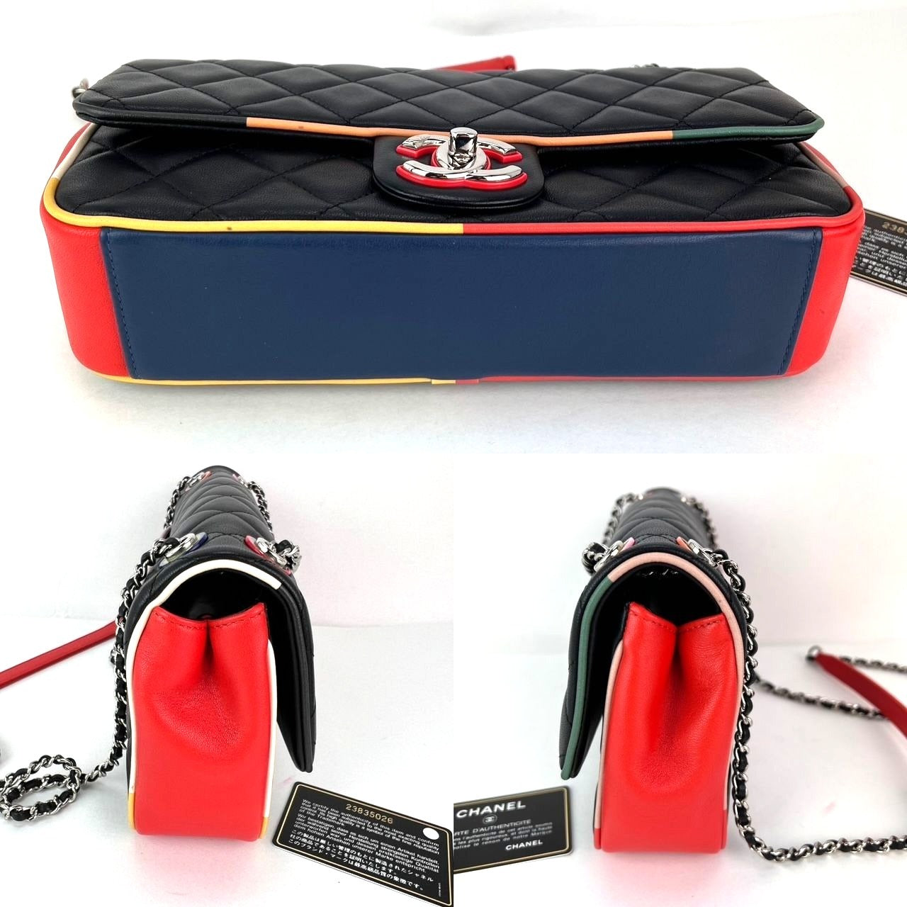 Túi Chanel Lambskin Plexiglass Quilted Medium Cuba Color Flap