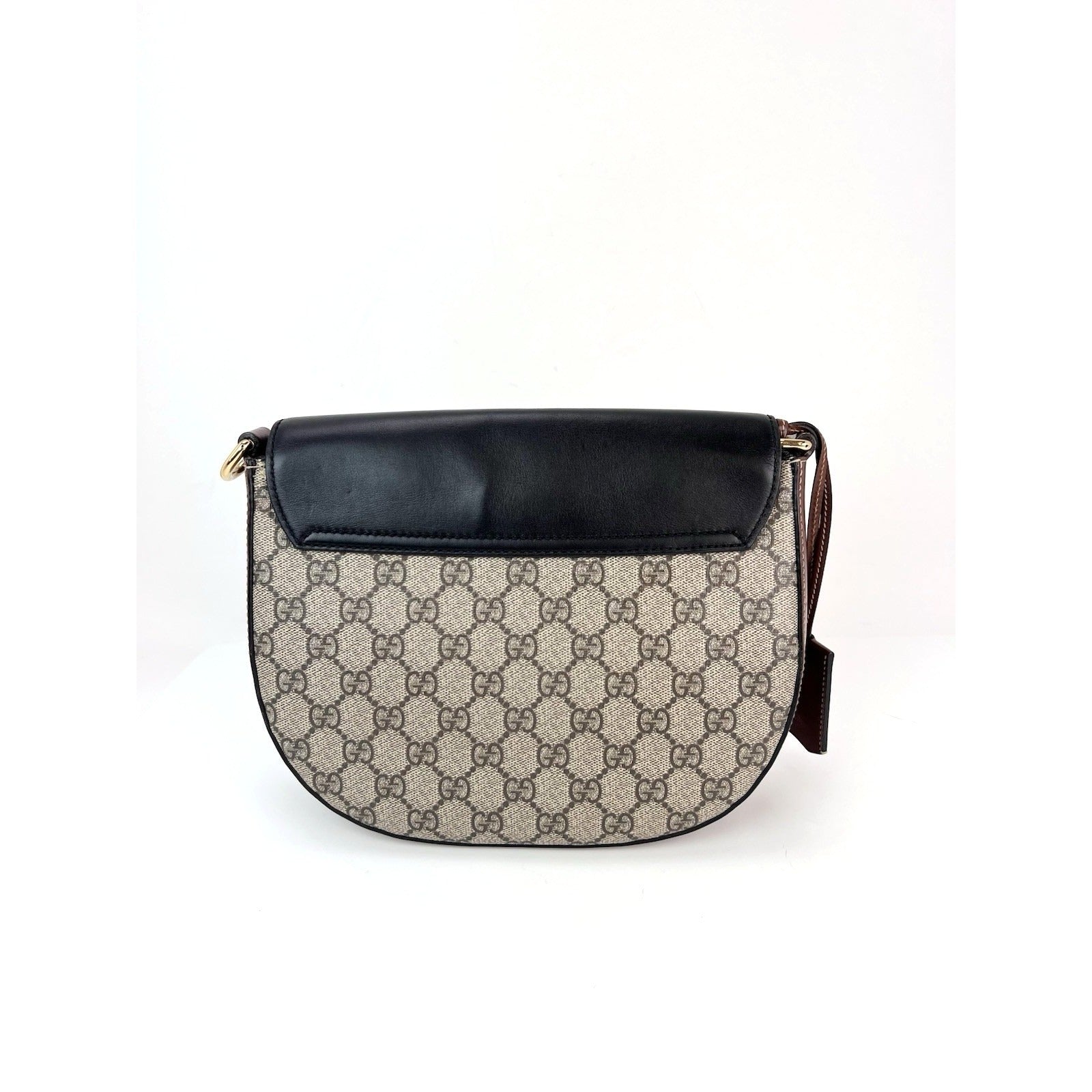 Túi đeo vai Gucci GG Supreme Web Padlock màu đen