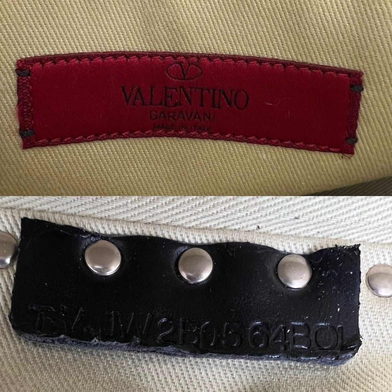 Túi đeo chéo da màu tím Valentino Rockstud Double Zip
