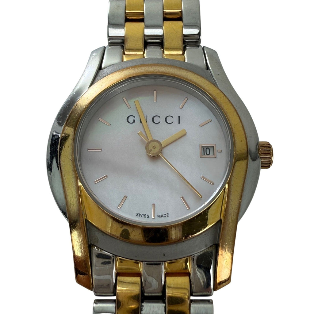 Đồng hồ thạch anh hai tông màu Gucci 5500L dành cho nữ G-Class