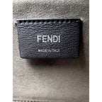 Túi xách đeo vai da Fendi F Kan 1 màu xanh trung bình